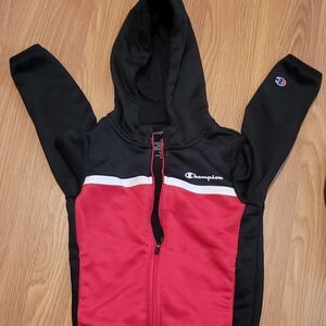 Champion Kids' Hoodie in Black and Red